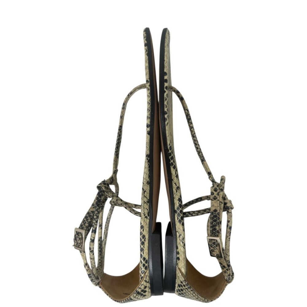 Paris Texas Jacky Python Printed Leather Thong An… - image 7